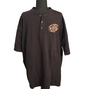 Byker Bizzare Polo Shirt Men's Size 2XL Button Up Black